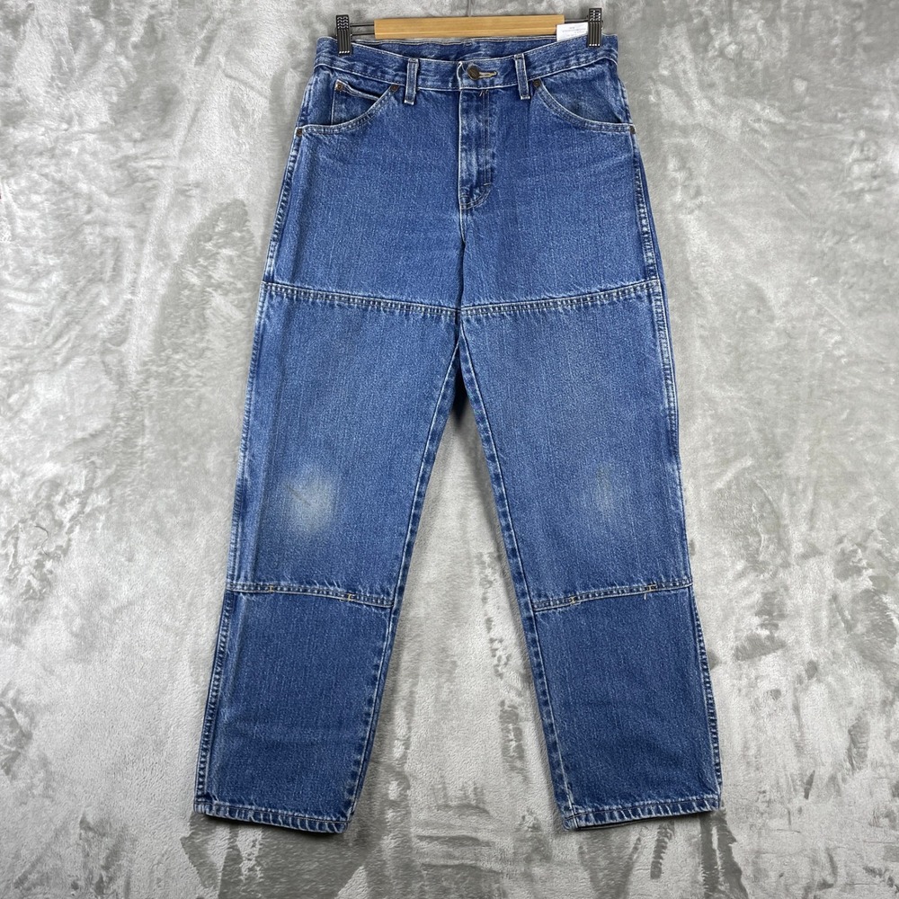 Dickies Double Knee Jeans Men 30x30 Blue Denim Workwear Logger Heavyweight Y2K